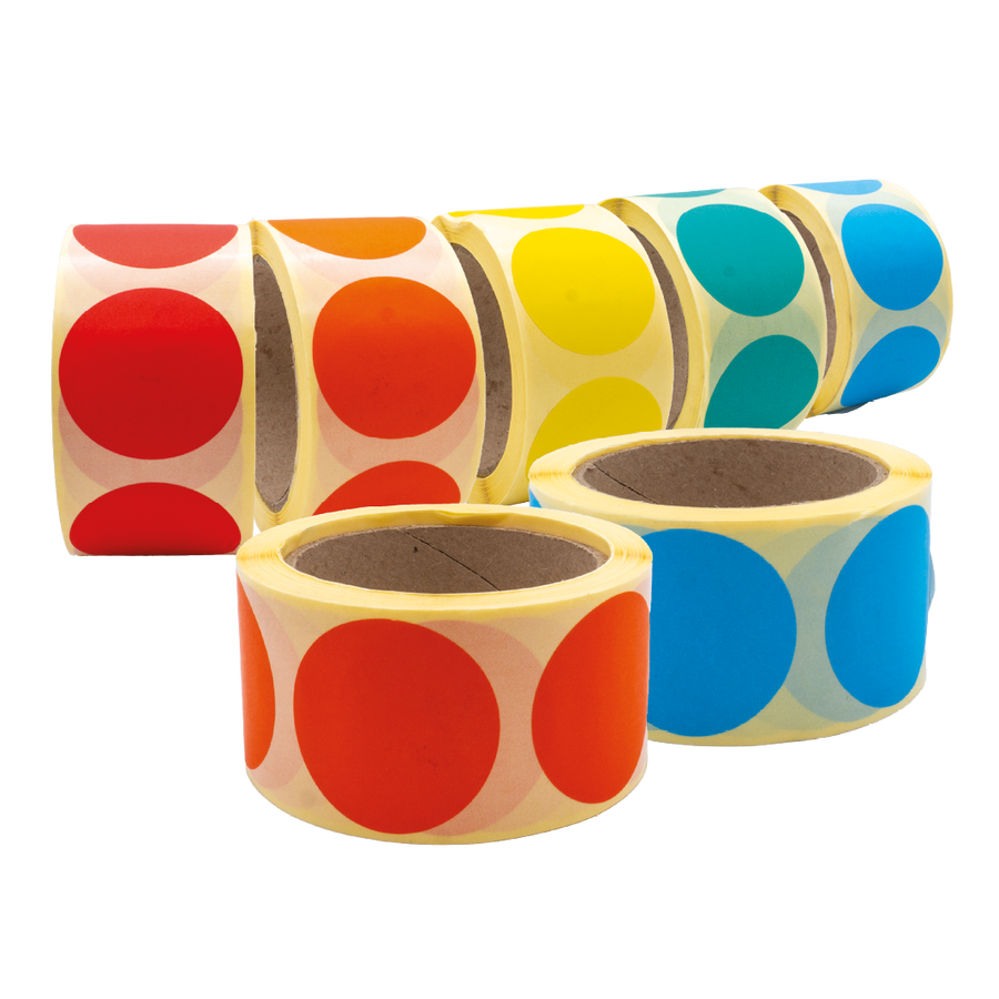 Coloured Circular Labels