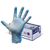 Blue Vinyl Powder Free Disposable Gloves - M