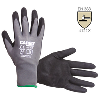 Cargo Foam Flex Nitrile Glove, Grey/Black