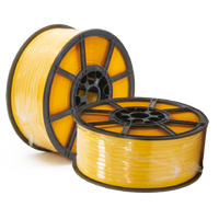 Plastic Reel Strap, Yellow, 12mm