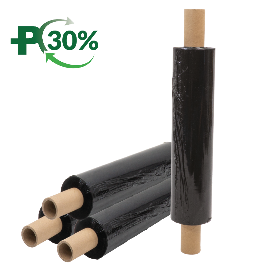 Black Handwrap, 18 Micron, Cast, Extended Core