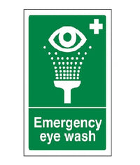 Self Adhesive Sign, Emergency Eye Wash