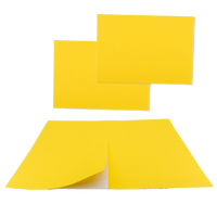 A4 2/sheet Plain Yellow Labels, 500 sheets/pack