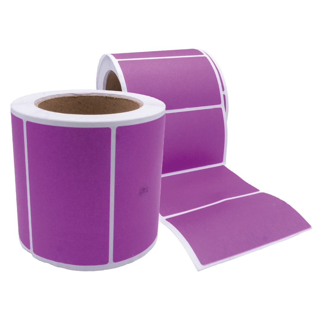 Purple Self Adhesive Labels