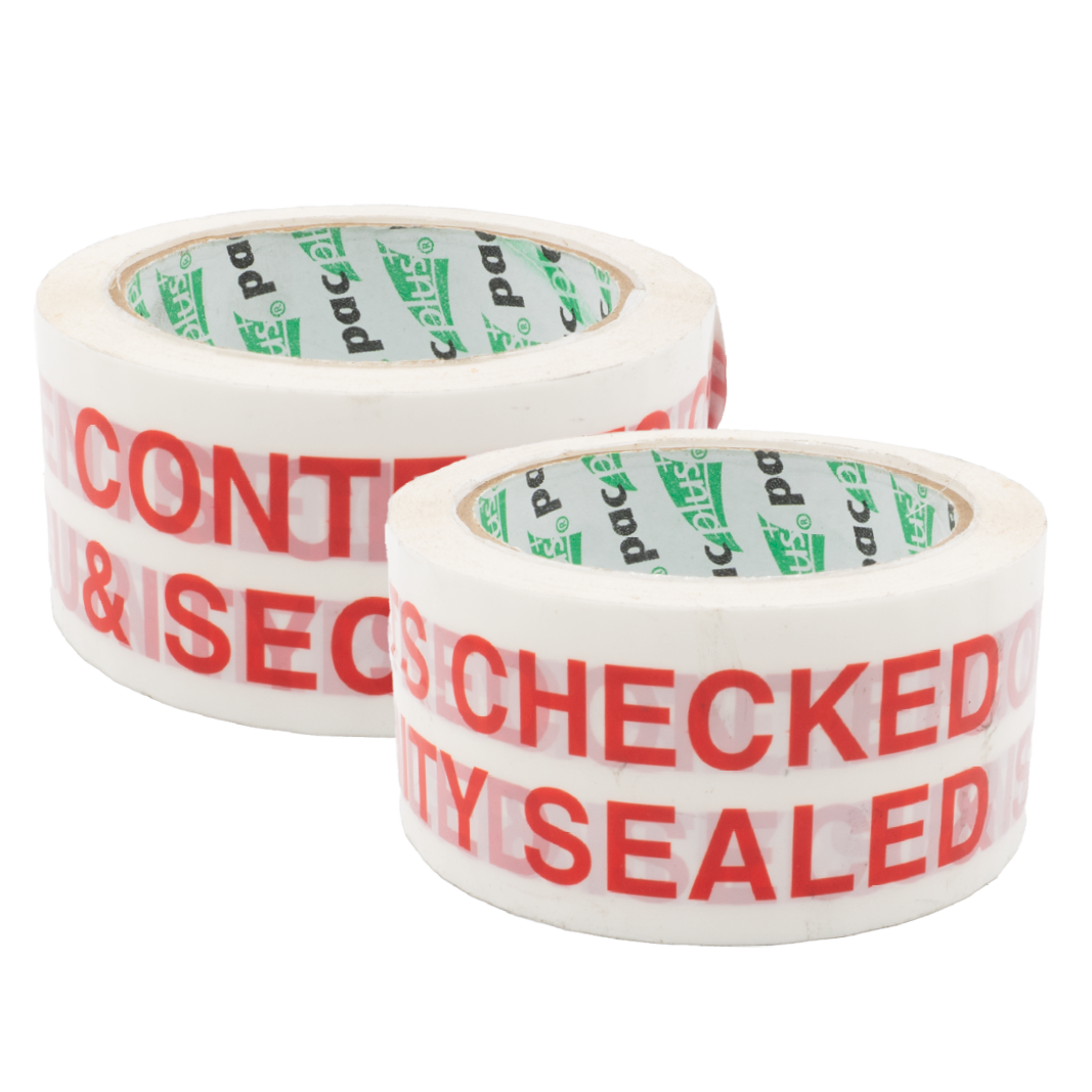 CONTENTS CHECKED Printed Tape