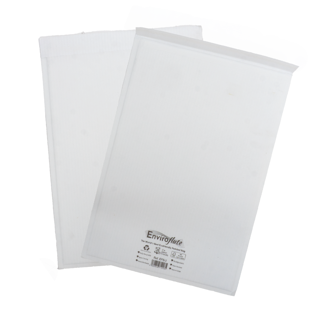 Paper Lined Postal Bag, White, 100/box