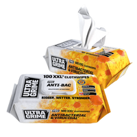 Ultra Grime Cloth Wipes, Anti-Bac