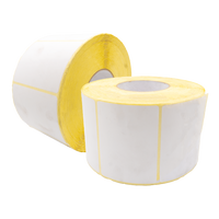 Yellowbacked White Thermal Labels, Semi Top,LK790