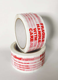 Acrylic Tape, "Oliver Valves" Printed 1 Colour on