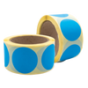 Coloured Circular Label, Blue, 500/roll