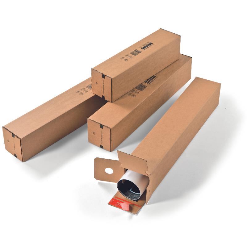 Corrugated Postal Tube, Peel & Seal