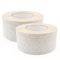 Reinforced Gummed Paper Tape, White, Plain