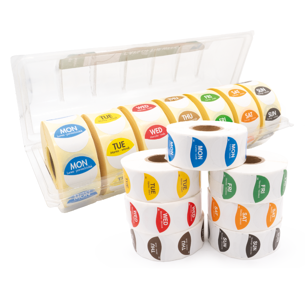 Day Dot labels 7 Days