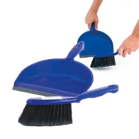 Dust Pan and Brush Set, Blue