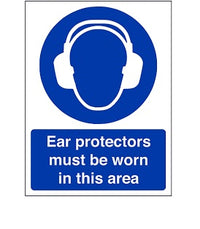 Self Adhesive Sign, Hearing Protection Required