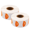 Day Dot Label Saturday, Orange