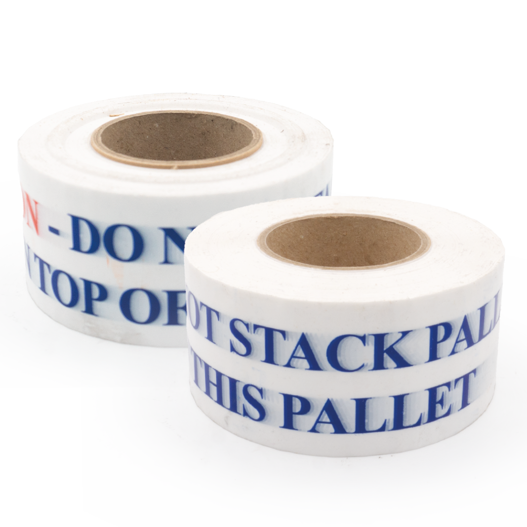 "Do Not Stack Pallet on Top of This'' Tape