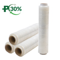 Clear Hand Wrap, Blown, 11mu, Flush Core
