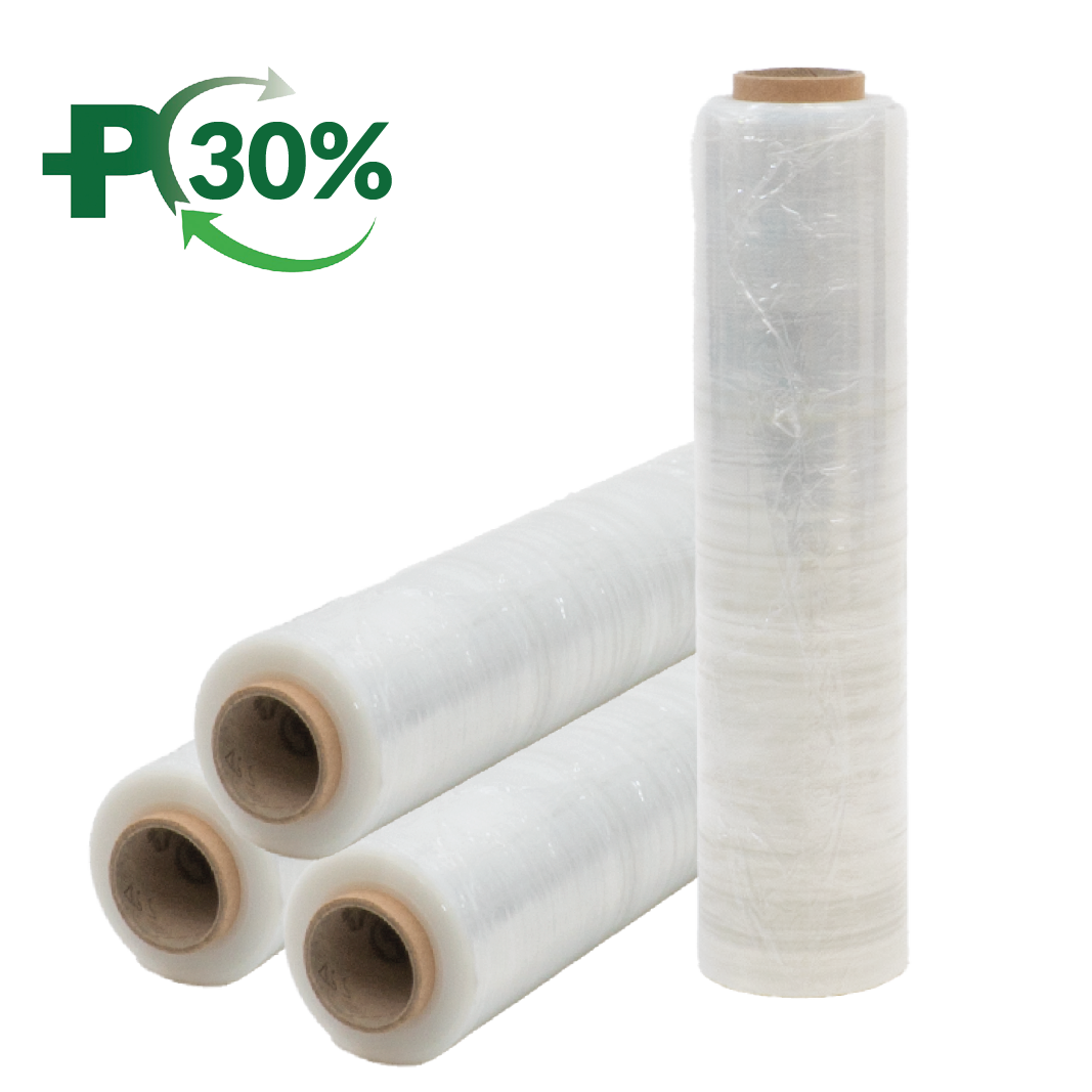 Clear Hand Wrap, 23 Micron, Cast, Flush Core