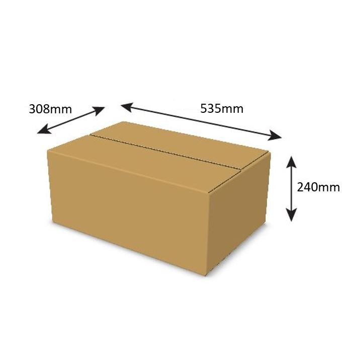 Double Wall Cardboard Box, 0201, Plain