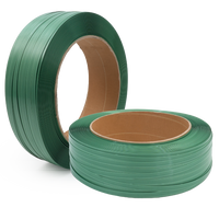 Green Embossed PET Strap, 19mm