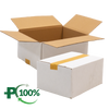 Single Wall Cardboard Box, White, 0201