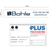 Custom printed 'Bohle' tape, 28mu acrylic, 1 col