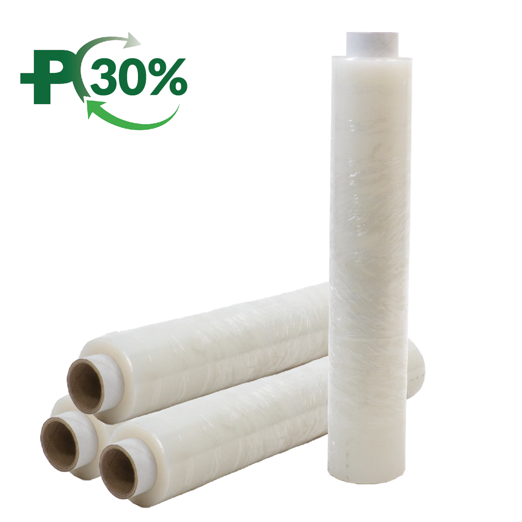 Clear Hand Wrap, Blown, 17mu, Flush Core