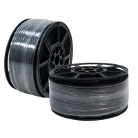 Plastic Reel Strap, Black, 12mm