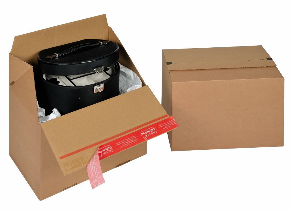 Euro Stacking Crash Lock Box, Z Fold, Peel & Seal