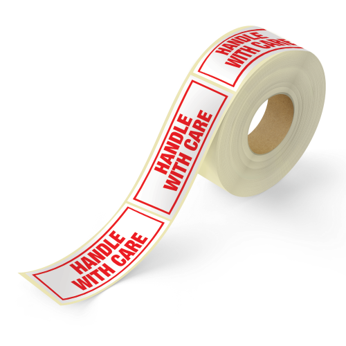 Handle with Care Printed Labels 1000/roll