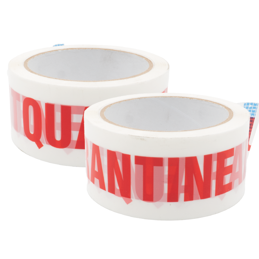 Printed QUARANTINE Tape