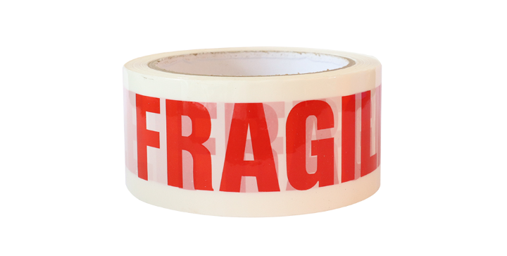 Custom Printed "Fragile" E-Tape +