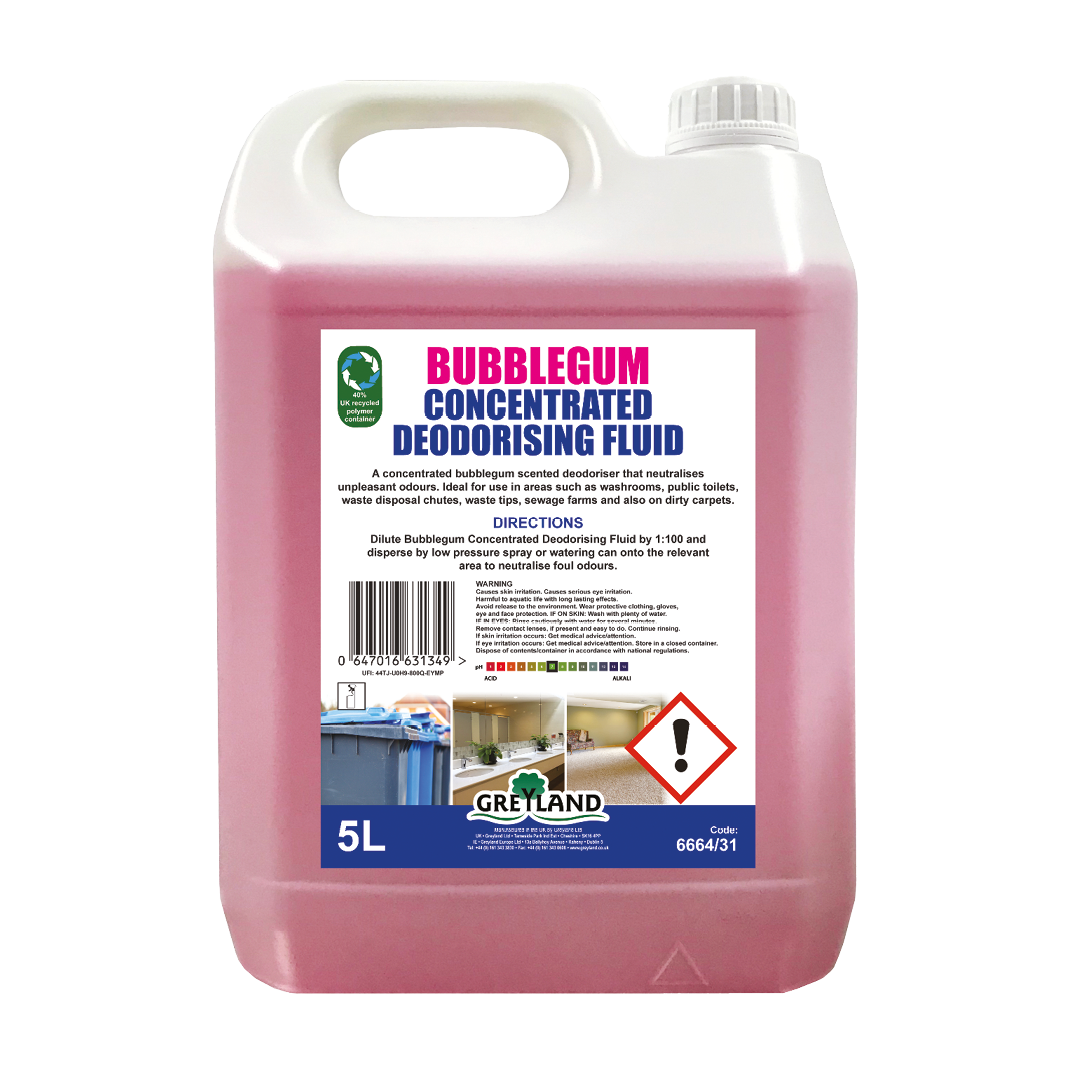 Bubblegum Deodourising Fluid, 5L