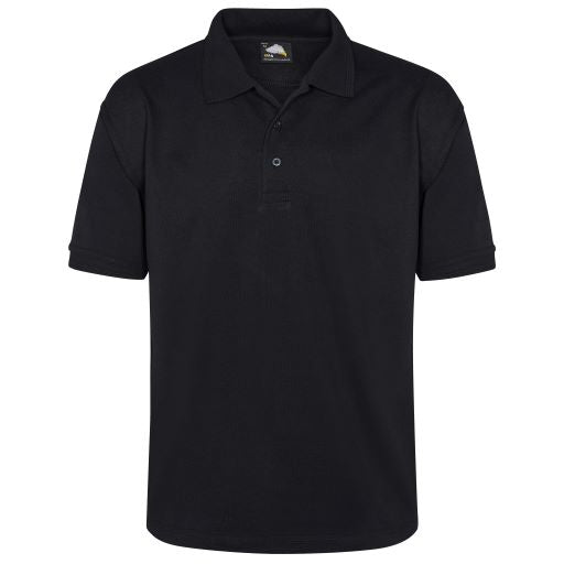 Black Polo Shirt, Orn Eagle - XS
