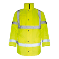 Cargo Hi-Vis Parka Jacket, Yellow