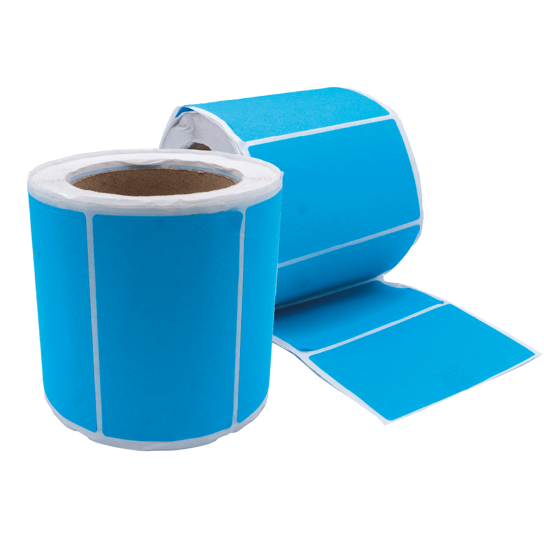 Blue Self Adhesive Labels