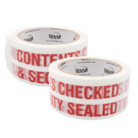 Printed CONTENTS CHECKED & SECURITY SEAL Tape