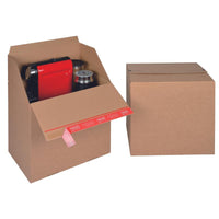 Euro Stacking Crash Lock Box, Z Fold, Peel & Seal