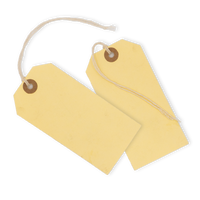 Manilla Cream Tag, Strung