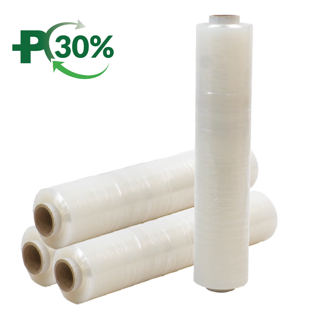 Clear Hand Wrap, Blown,13mu, Flush Core