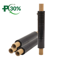 Black Hand Wrap, Cast Stretch Wrap, Black, 12mu