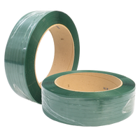 Green Embossed PET Strap, 19mm