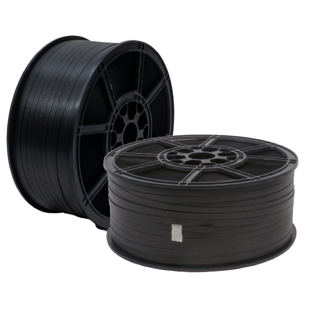 Plastic Reel Strap, Black, 12mm