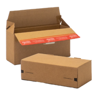 Euro Stacking Crash Lock Box, Z Fold, Peel & Seal