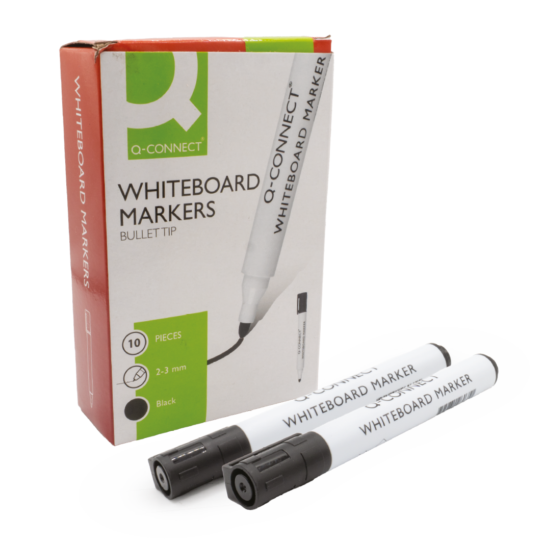 Q-Connect Drywipe Marker Pen, Black