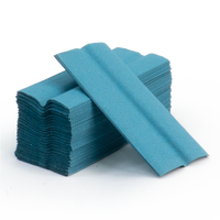 Paper Towels, 1ply, Blue, I-Fold, Pack 3600
