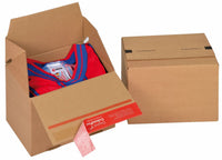 Euro Stacking Crash Lock Box, Z Fold, Peel & Seal
