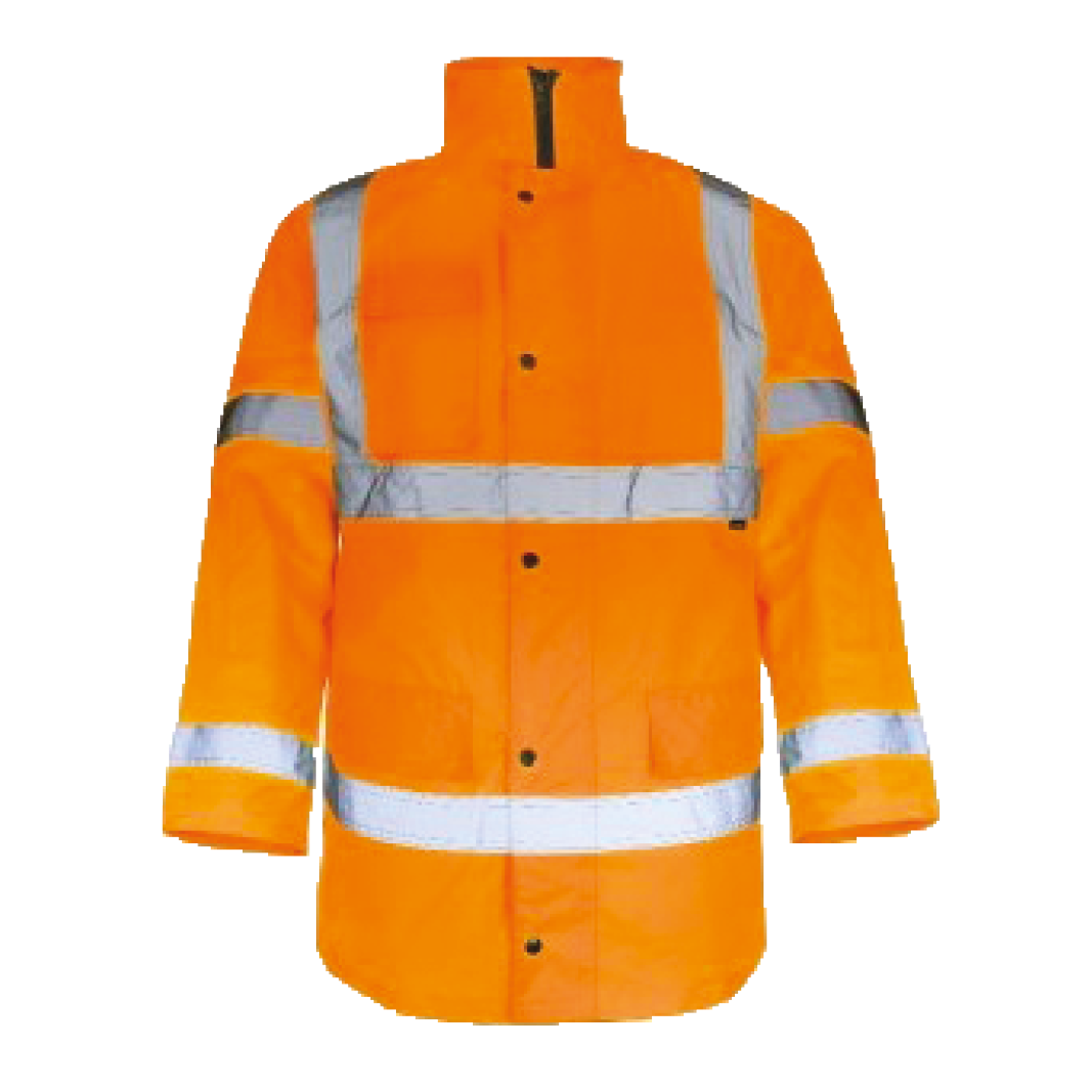 Cargo Hi-Vis Parka Jacket, Orange