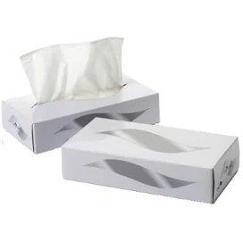 Tissues in Dispenser Box, White, 2 ply (36 Pack)